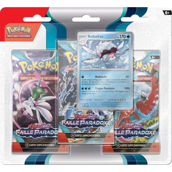 Pokémon - EV04 - Faille Paradoxe - Tripack Cryodo/Balbaleze